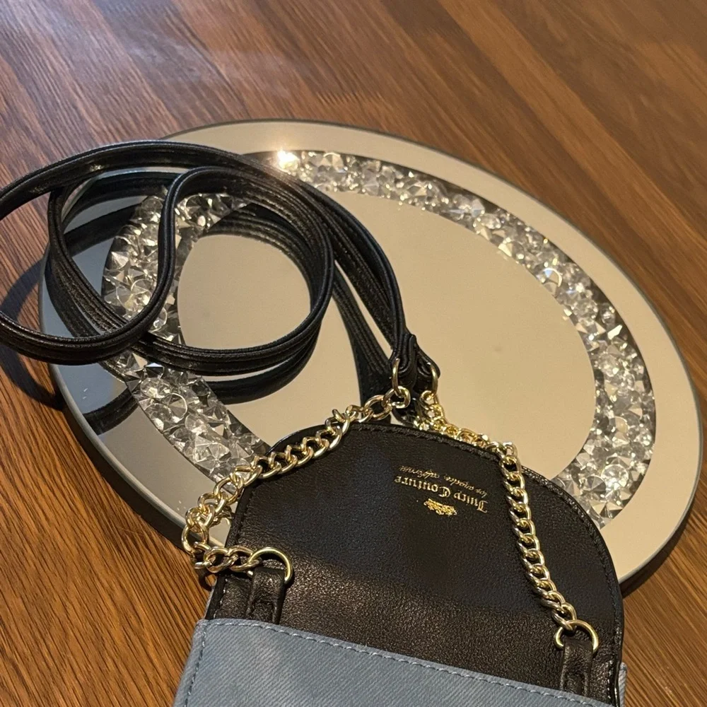 Juicy Couture Crossbody mini cellie Bag Black and Blue Chic Design